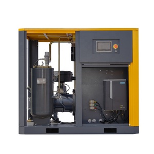 Compresseur d'air rotatif à vis industriel haute efficacité 10 bars 55 kW 75 CV 300 CFM 230 V avec sécheur pour sablage - Product Image 3