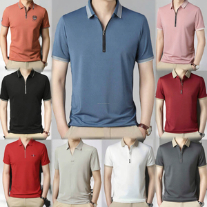 Camiseta de Golf para Hombre, de Alta Calidad, Casual, para Negocios, Personalizada, ODM, Tejido Sin Costuras, Botones, Manga Corta, Spandex/Nailon, Transpirable - Product Image 2