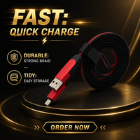 Câble de charge USB 6 en 1 avec logo personnalisé, câble multi-USB tressé en nylon, câbles de charge rapide 3A 60W pour cadeaux d'affaires