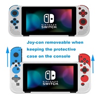 Coque oled en silicone solide pour nintendo switch, boîtier de rangement en couleur, pour console oled
