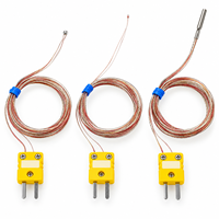 Sonde de température ultra-fine de type T, thermocouple de type K, longueur de sonde 0,5 mm, matériau PTFE, indice de protection IP65, OEM