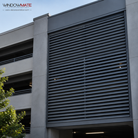 Volet en aluminium de type Z pour le contrôle solaire et la protection de l'intimité des façades de bâtiments