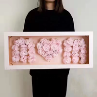Lot de 4 boîtes en carton en forme de lettre « Je t'aime » pour emballage de chocolats, gâteaux et fleurs de la Saint-Valentin
