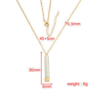Vente chaude En Acier Inoxydable 3D Tige Pendentif Collier Matryoshka Poupée Cubique Colonne Télescopique Style <span class=keywords><strong>Personnalisable</strong></span> Gravure De Mode - Product Image 6