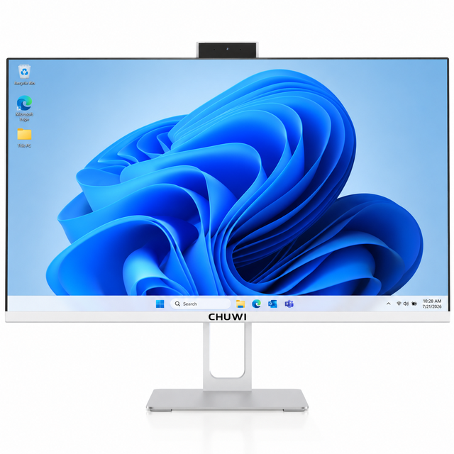 All in One PC 24 Inch Desktop Computer AMD Ryzen 5 6600H 16GB RAM 512GB SSD Windows 11 Business Office Computer