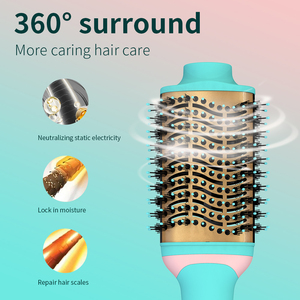 Sèche-cheveux ionique 3-en-1 interchangeable, volumateur et <span class=keywords><strong>brosse</strong></span> à boucler, styler à air chaud pour hôtels - Product Image 3