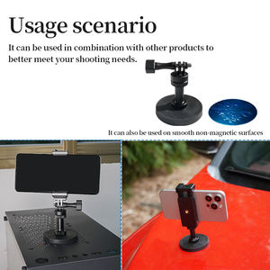 Usine professionnelle conception personnalisée CNC technologie support d'aimant en alliage d'aluminium Flexible pour caméras GoPro accessoires de caméra - Product Image 6