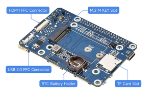 มินิเบสบอร์ด (B) / มินิคอมพิวเตอร์ที่ออกแบบมาสำหรับโมดูลคอมพิวต์ Raspberry Pi 5 (ไม่รวมในชุด) พร้อม EEPROM และชิปเข้ารหัส - Product Image 4