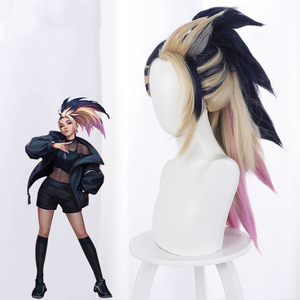 Perruque de cosplay Ainizi New Baddest KDA All Out Akali pour filles de League of Legends - Product Image 5