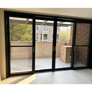 Casa Residencial Balcón al aire libre Puerta corredera pesada Aislamiento térmico Villa Patio <span class=keywords><strong>Puertas</strong></span> de aluminio de vidrio <span class=keywords><strong>con</strong></span> mosquitera - Product Image 3