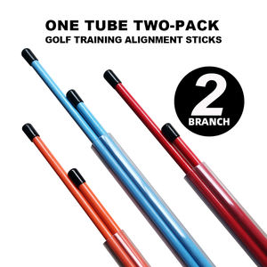 Alta calidad personalizado su logotipo Sección 3 palo de alineación plegable ayuda de entrenamiento de golf Corrector de postura para apuntar poner - Product Image 4