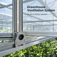 Ouvre-fenêtre de serre en acier galvanisé avec engrenage à crémaillère pour équipement de ventilation