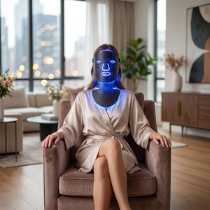Máscara de Terapia Facial LED SUNGLOR SG-MSK-FN de 7 Colores, Salida de Energía Eficiente de Cinco Voltios para un Mantenimiento Doméstico Confiable a Largo Plazo - Product Image 4