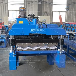 高速釉薬瓦成形機輸出品質IBRロール成形装置、古代の屋根板金瓦製造用 - Product Image 2