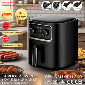 Air Fryer 8L Large Capacity Mechanical <strong>Knob</strong> Cold-rolled Sheet Non-adhesive Coatings Baking All-in-one Electric Heat Pipe 1400W - Product Image 2