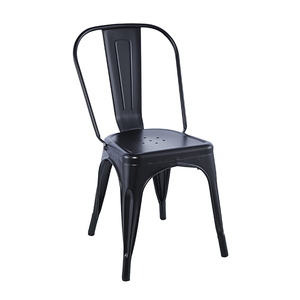 <span class=keywords><strong>Silla</strong></span> de Comedor de Metal de Estilo Industrial Vintage con Marco de Hierro Apilable Colorido, Diseño <span class=keywords><strong>Tolix</strong></span> Negro para Uso en el Hogar, Oficina y Escuela - Product Image 2