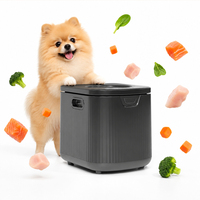 Cuisinière pour chien 500W, préparateur automatique de repas pour animaux de compagnie avec minuterie de 5 à 300 minutes et pot intérieur en céramique nano