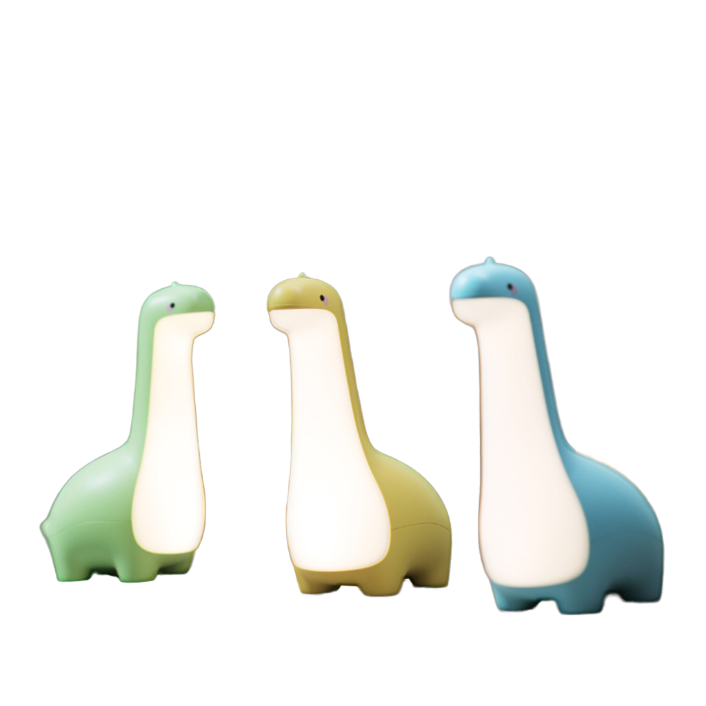 Modern Dimmable LED Color-Changing USB Rechargeable Touch Control Night Light 60 Small Wing Dino Lamp Warm White 50000 Hours
