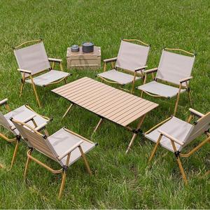 Carbon Steel Portable Foldable Outdoor <b>Dining</b> <b>Table</b>-Lightweight Durable <b>Modern</b> Design 6-Seater for Camping Picnic - Product Image 2
