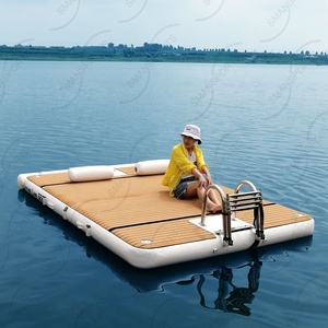 Giải Trí Land 442 4M <span class=keywords><strong>Inflatable</strong></span> Floating Island <span class=keywords><strong>Dock</strong></span> Nổi Mats Nước Nền Tảng Nhà Máy - Product Image 5