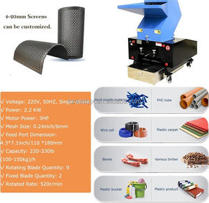 Petite machine de broyage du plastique, <span class=keywords><strong>mini</strong></span> broyeur de plastique pour le recyclage du plastique - Product Image 3