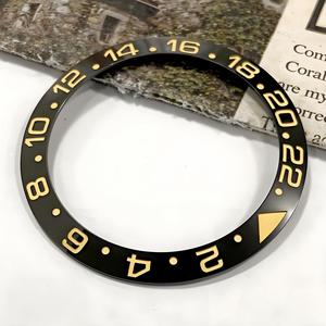 Bisel de Repuesto Compatible con RLX 116710 <span class=keywords><strong>126710</strong></span> GMT II, Cerámica Estriada, Acero 904L, Platino, Inserto SUB - Product Image 3