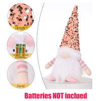 Poupée de Noël Nain Lutin Lumineux LED de 30 cm, Décorations de Noël pour la Maison, Cadeaux du Nouvel An 2023 pour Enfants