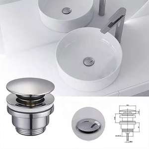 Moderne G 1 1/4 Bassin Déchets Laiton Pop-up Drain Réglable avec Vis Carrelage Insert Zinc ou Laiton Crépine <span class=keywords><strong>pour</strong></span> Lavabo de Salle de Bain - Product Image 5
