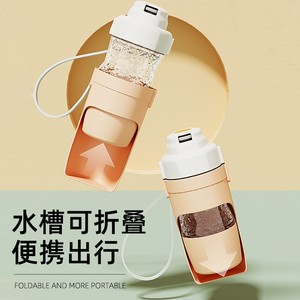 Portable <b>Foldable</b> <b>Water</b> <b>Bottle</b> For Dogs 690ml Trough Design Travel Pet Supply - Product Image 1