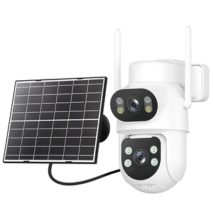 Caméras de surveillance de sécurité sans fil Yoosee à double objectif AOV Ai 8MP 4G avec carte SIM, alimentées par énergie solaire, PTZ IP Wifi pour extérieur - Product Image 2