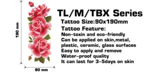 <span class=keywords><strong>Tatouage</strong></span> temporaire sexy <span class=keywords><strong>pour</strong></span> le cou, transfert à l'eau, <span class=keywords><strong>pour</strong></span> <span class=keywords><strong>femme</strong></span>, maquillage corporel, poitrine, <span class=keywords><strong>cheville</strong></span>, fleur, papillon, autocollant de <span class=keywords><strong>tatouage</strong></span> temporaire - Product Image 2