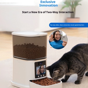Sıcak satış yeni çift kamera otomatik akıllı evcil hayvan besleyici Video sesli arama besleme kediler köpekler için uzaktan kumanda Video besleyici - Product Image 2