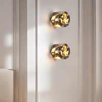 Lampe murale décorative vintage au design rond créatif, éclairage LED moderne pour salon, chambre et extérieur