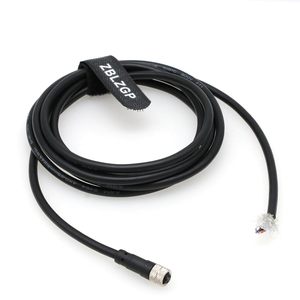 Câble de raccordement ZBLZGP M8 4 broches femelle 8M 24AWG blindé PVC IP67 pour capteur et actionneur Keyence Siemens Omron IFM - Product Image 2