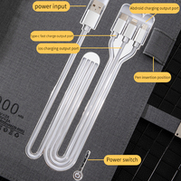 Carnet de notes multifonctionnel rechargeable A5 promotionnel avec batterie externe intégrée