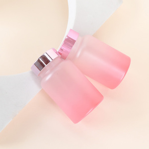 Bouteille en verre dégradé rose de 120 ml de haute qualité avec bouchon à vis coloré pour l'emballage de médicaments, de pilules et de compléments alimentaires - Product Image 6