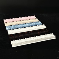 Règle de Mahjong transfrontalière en acrylique pour le déplacement des tuiles, support de Mahjong à motif écaille de tortue, poussoir de style américain, règle de tri magnétique à ondes