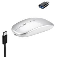 Ratón Inalámbrico 2.4G RGB para Juegos, 4000 CPI, Recargable, Programable, Ergonómico, con Dirección a la Derecha