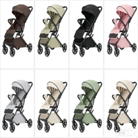Poussette bébé légère en coton, best-seller, avec poignée réversible, cadre en acier inoxydable, petite taille, pliable et compacte pour les sorties d'enfants