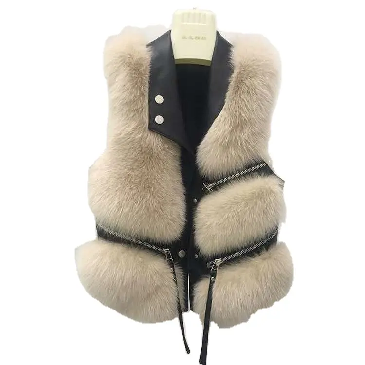 Vind faux fur gilet op - april 2026