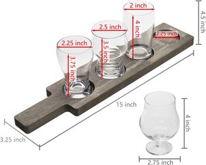 Bán Sỉ Ly Nếm Bia Theo Yêu Cầu Chất Lượng Cao Với Giá Đỡ Bằng Gỗ Bảng Bay Bia - Product Image 4