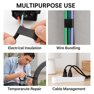 Ruban électrique multicolore en PVC 600V Isolation anti-poussière et ignifuge pour le câblage de circuits, l'alimentation électrique de la maison et de la <span class=keywords><strong>voiture</strong></span>. - Product Image 4