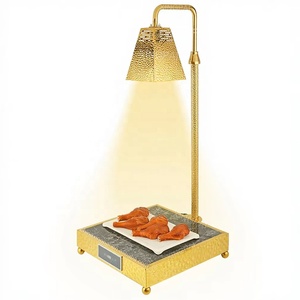XINGPAI <span class=keywords><strong>restaurante</strong></span> suministros árabe lujo oro eléctrico <span class=keywords><strong>comida</strong></span> calor preservación lámpara infrarroja <span class=keywords><strong>comida</strong></span> calentador lámpara para buffet - Product Image 1