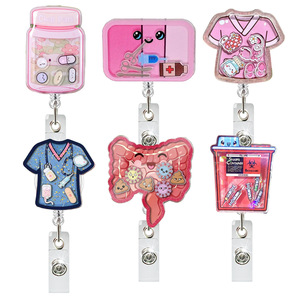 <span class=keywords><strong>Porta</strong></span> <span class=keywords><strong>Badge</strong></span> Retrattile in Acrilico Serie Medica <span class=keywords><strong>con</strong></span> <span class=keywords><strong>Clip</strong></span> Girevole, Accessori per Infermieri, <span class=keywords><strong>Porta</strong></span> Tessere Identificative - Product Image 1