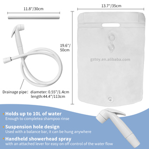 Sacca da bagno per doccia in PVC da campeggio per escursionismo - Product Image 5