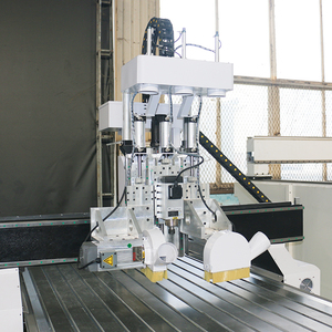 Router CNC a Tre Processi 1325 <span class=keywords><strong>con</strong></span> Lama per Taglio del Legno, Macchina per Lavorazione Mobili e Falegnameria - Product Image 6