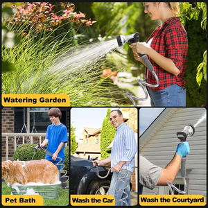 <span class=keywords><strong>Tuyau</strong></span> <span class=keywords><strong>d</strong></span>'<span class=keywords><strong>arrosage</strong></span> de jardin rétractable de haute qualité, flexible, résistant à la rouille, haute pression, 20 mètres, vente en gros - Product Image 6