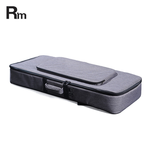Bolsa de concierto para teclado personalizada de fábrica Bolsas y estuches para instrumentos grises rectangulares 600D 25 MM Bolsa de concierto para teclado de <span class=keywords><strong>61</strong></span> teclas - Product Image 4