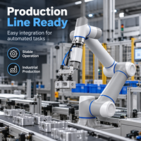 Bras de robot collaboratif industriel intelligent en alliage d'aluminium à 6 axes, charge utile de 15 kg, 48 V CC, pour lignes de production automatisées flexibles