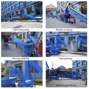 Máquina de fazer fibra de grampo reciclada/máquina de lavar/reciclagem de garrafas plásticas para animais de estimação/máquina/planta - Product Image 5